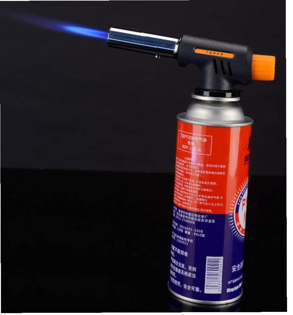 Mobile Gun Burner Flame Gas Burner Ignition Iron Lighter Fire Starter Lighter Outdoor Camping Blue Picnic