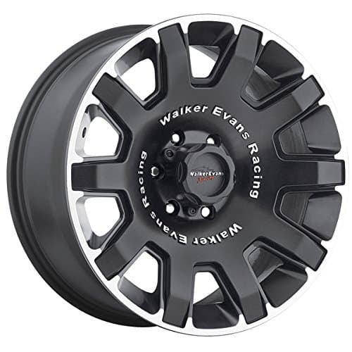 Walker Evans 505U Bullet Proof Satin Black with Diamond Cut Accents Wheel (17x8.5/6x135mm, 1mm offset)