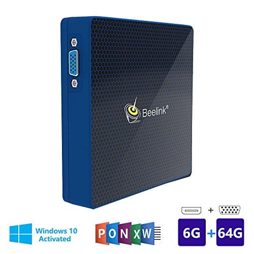 Beelink M1 Windows 10 Multi Media Desktop Full 4K HD H.265 Smart Mini PC Intel Apollo Lake Celeron N3450 Processor 6GB+64G / 4K / 1000Mbps LAN / HDMI / VGA / 2.4G+5.8G Dual WiFi