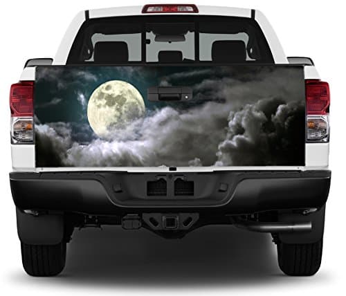 Crabtree Signs Moonlight - Clouds Tailgate Wrap Vinyl Graphic Decal Sticker Wrap