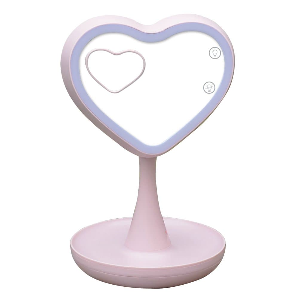 Oriheart Vanity Make-up Mirror with LED Light,1x/3x Magnification,USB Charging And 2-1Mirror Lamp