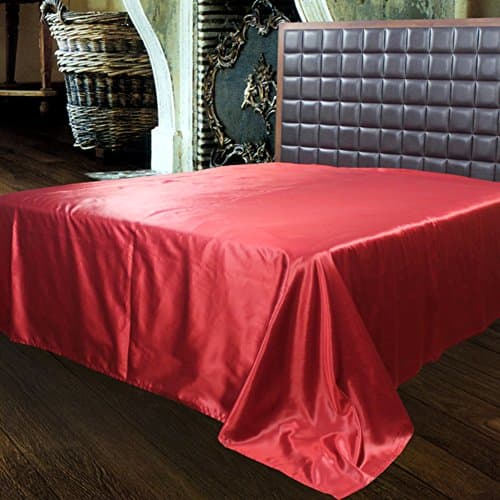 Silk Satin Bed linen/Pure silk one-piece single double bed sheets-H 140x200cm(55x79inch)