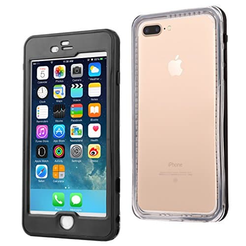 iPhone 7/6s/6 Waterproof Case Vproof [4.7.inch] [Fully Sealed] [Lens Protected] [Sensitive Touch Screen] [360°Protection] Cover Perfectly Fit for iPhone 7 (Black)