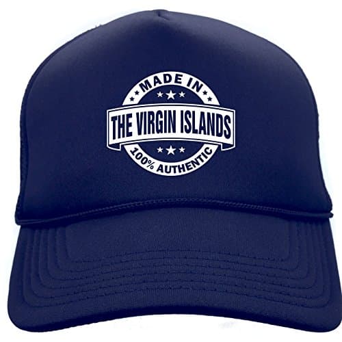 Diva Joy MADE IN THE VIRGIN ISLANDS (AUTHENTIC) Navy Foam Baseball Hat
