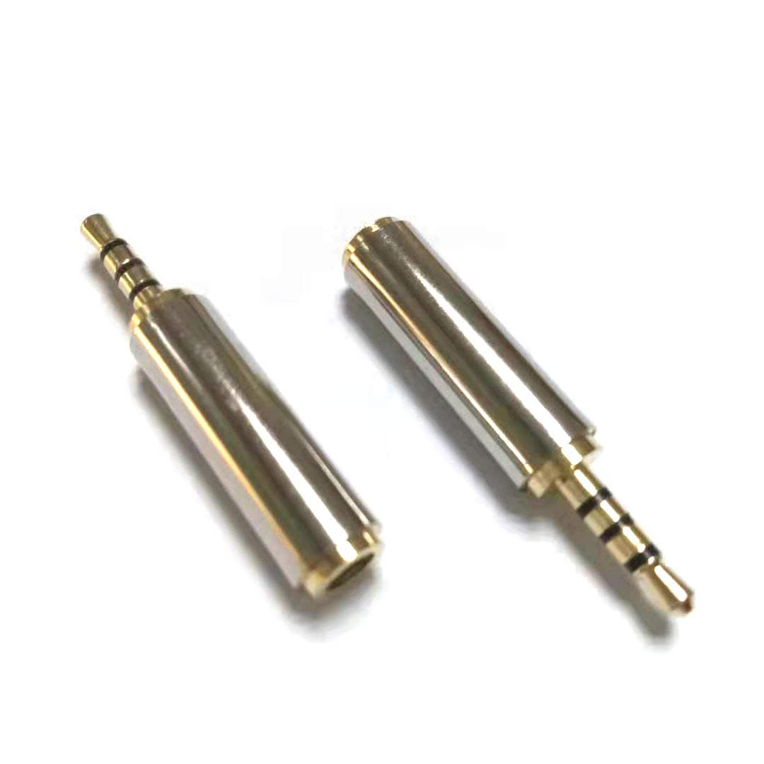 MiCity Headphone Plug Audio Connector Aux Extender Headphone Extension Adapter male to female Jack For Smartphones, Tablets, Speakers, Microphone & Card Readers 2 pcs (3.5mm to 2.5mm)