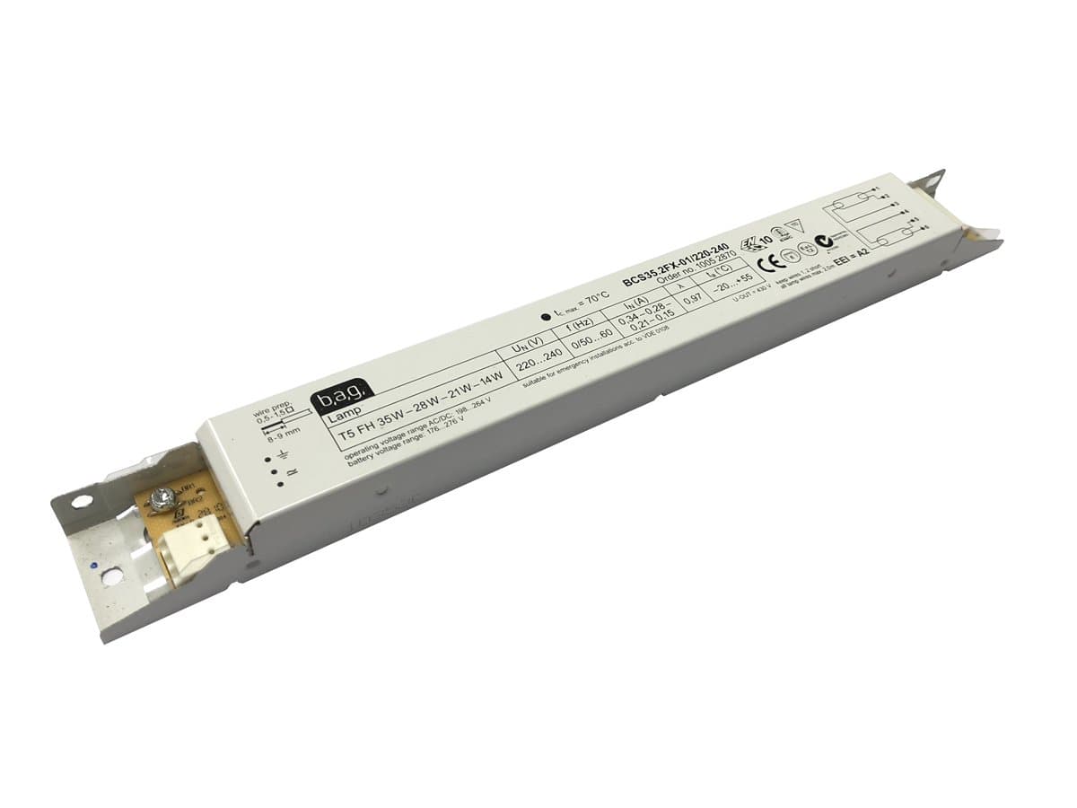 Bag BCS35.2FX 2x14-35w T5 High Frequency Electronic Ballast - Runs 2 x 14w, 21w, 28w or 35w T5-10077580 [EU Specification 220-240v]