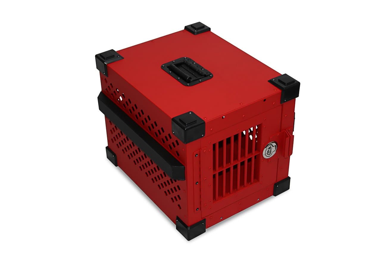 Impact Case Stationary Dog Crate - Small (100) Red