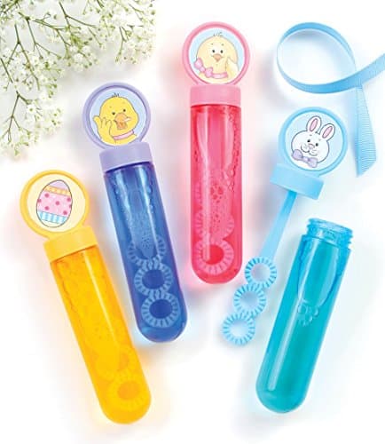 Easter Decorations Basket Fillers - Fun 3 Pack of Bunny Bubbles
