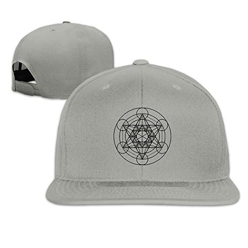 Metatrons Cube - Sacred Geometry Plain Adjustable Cap Baseball Hat Fashion Custom Snapbacks