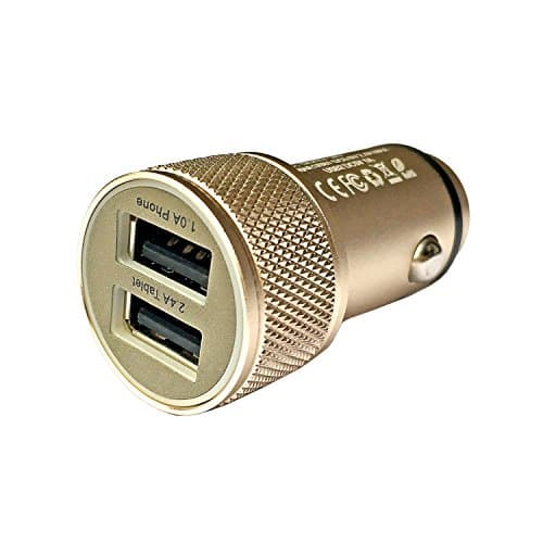 RUOOI 1.0A / 2.4A USB Car Charger for iPhone 7 / 6s / Plus, iPad Pro / Air 2 / mini, Ipod, Samsung Galaxy S7 / S6 / Edge / Plus and More Smart Phones, Tablets