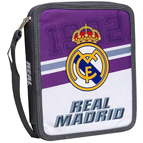 Real Madrid Purple White triple decker pencil case