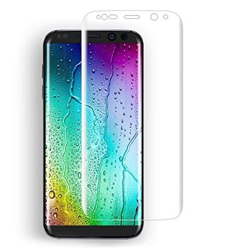 Galaxy S8 Screen Protector,TENFLY Samsung S8 Silk Print 3D Curved Edge to Edge Full Coverage HD Ultra Clear Tempered Glass Anti-shatter Film