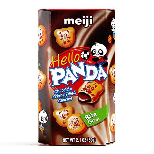 Meiji Hello Panda Chocolate Cream Biscuits 2.1 oz each (3 Items Per Order)