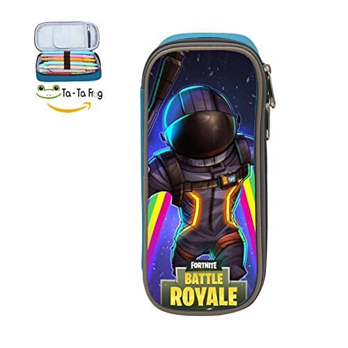 Customized Fort-nite Game Double Zipper Pencil Case Pen Makeup Pouch Cosmetic Bag For Boys&amp;Girls