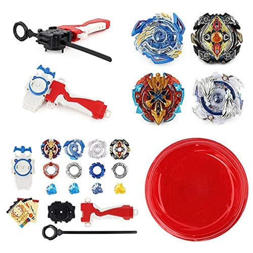3T6B Bey Battle Gyro Burst Battle Evolution Attack Pack with Battling Tops, Stadium and Launchers Fusion 4D Gyro Box Fight Master