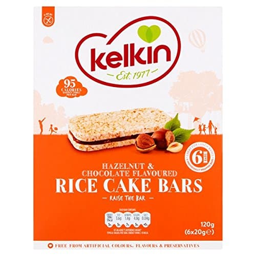 Kelkin hazelnut & chocolate flavoured Rice Cake Bars 6 Pack x 20g