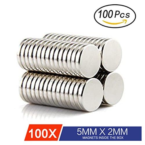 Multi-Use Round Refrigerator Fridge Magnets Office Magnets DIY Art and Craft Magnets Dry Erase Board Magnets Whiteboard Bulletin Boards Map Magnets Magnetic Pins • 100Pcs Durable Magnets