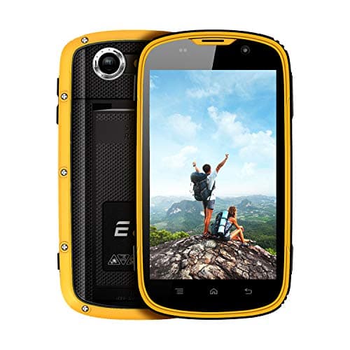 Rugged Smartphone, E&L W5S IP68 Waterproof Dustproof Shockproof, 1GB RAM+8GB ROM, 4.0 Inch Touch Screen, 5MP+2MP Camera, 2800mAh Battery, Dual 3G SIM Free Mobile Phones (Yellow)