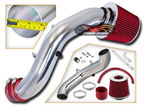 Rtunes Racing Black / Red / Blue Ram Air Intake Filter Kit For 2002-2006 Acura RSX TYPE-S 2.0L L4 Red Engine Top (Red)