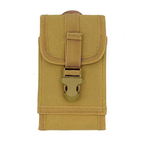 LYMBABE Multifunctional MOLLE Tactical Pouch EDC Security Smart phone Pocket Waist Bag Gadget Money Pocket for iPhone 6s Plus, Blackberry and Samsung Galaxy S7  (Khaki)