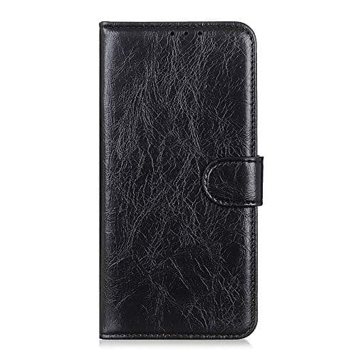 Samsung Galaxy S10 Plus Case, Elegant Retro PU Leather Wallet Phone Case Flip TPU Shockproof Shell Slim Fit Protective Cover for Samsung S10 Plus/S10+ with Card Holder Magnetic Closure Stand - Black