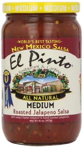 El Pinto Jalapeno Salsa, Medium Roasted, 16 Ounce (Pack of 6)