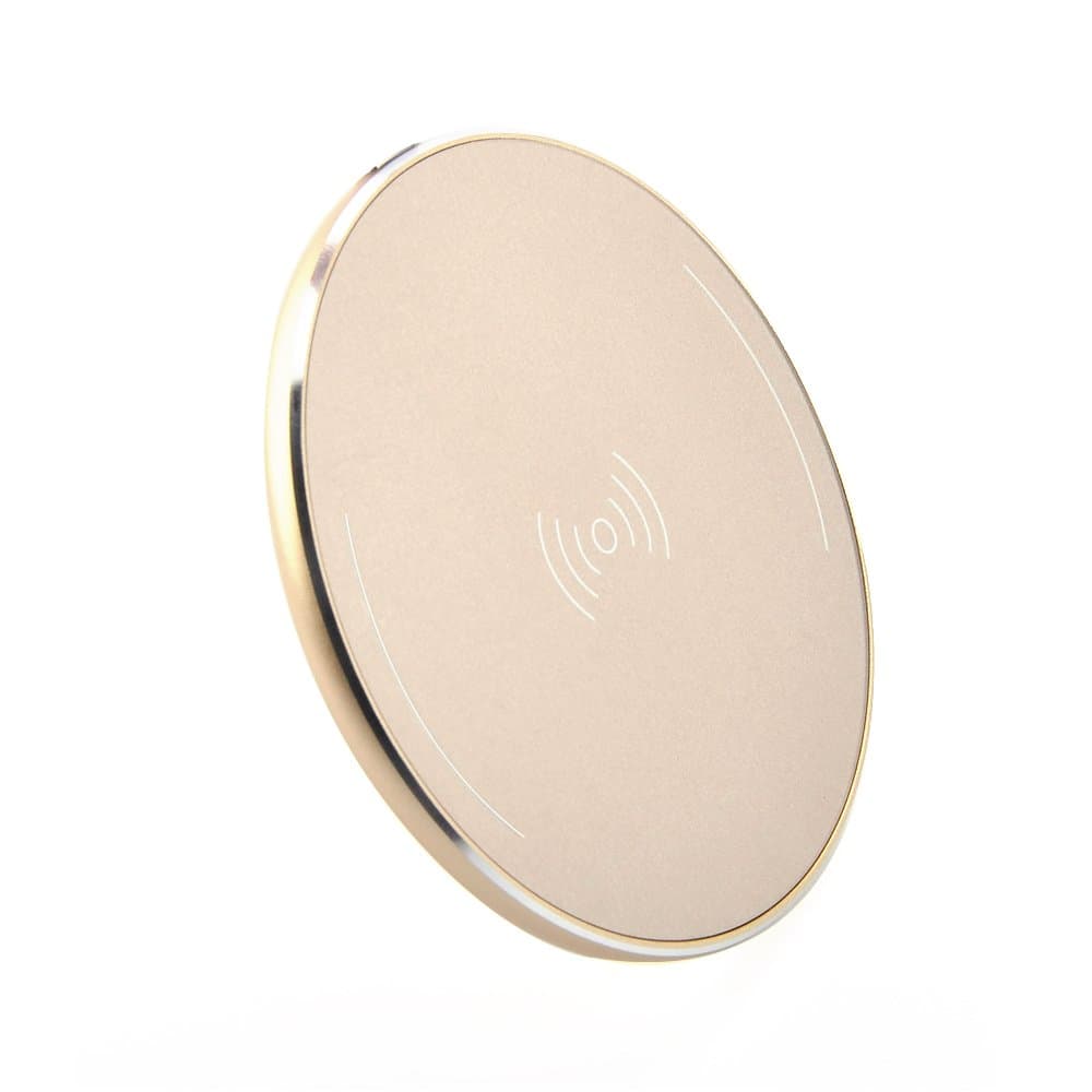 Bnest Wireless Charger, QI Lower Power V1.1 Mini Wireless Charging Pad for for Samsung Galaxy S6/S6 Edge/S6 Edge Plus/S7/S7 Edge, and All Qi-Enabled Devices(Gold)