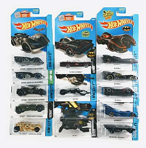 Hot Wheels Batman Batmobile Bat-Pod The Bat Collection Set