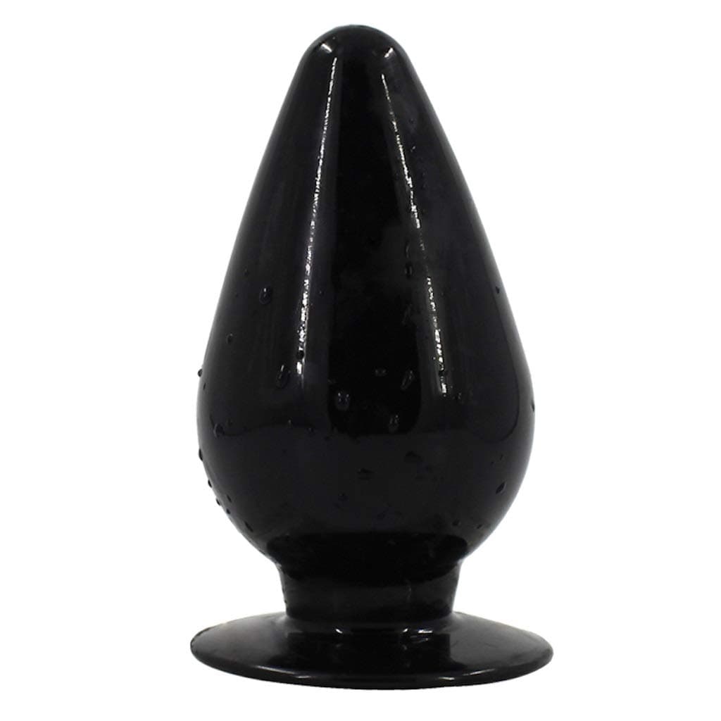 Dihouse Black Oversized Soft TPE Big S'uc-Tion Cup Wearing A Beaded Am~al Pl`UG