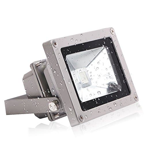 Alyattes Flood Light 10W Waterproof Remote Control RGB,16 Different Color Tones,Cast light,spot light