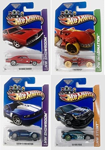 Hot Wheels City Showroom Imagination Stunt 4 Pack Bundle Styles Will Vary