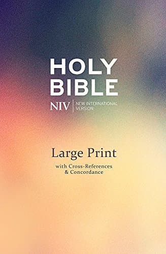 NIV Large Print Single-Column Deluxe Reference Bible: Hardback (New International Version)