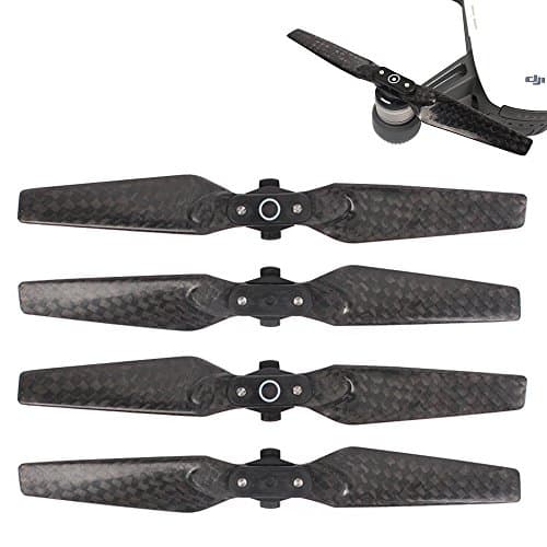 Drone Fans Spark Carbon Fiber Propeller Quick Release Prop Folding Blades for DJI Spark Drone (Two Pairs)