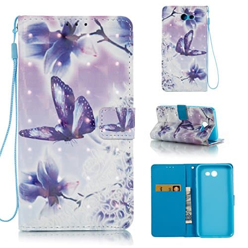 Samsung Galaxy J7 2017 Case, FirstCover Wallet Folio PU Leather Flip Case Cover with Card Holder and Wrist Strap for Galaxy J7 2017/J7 V/J7 Sky Pro/J7 Perx/J7V 2017/J7 Prime (A-7)