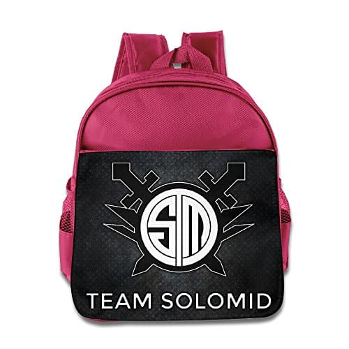 Team Solomid TSM Lol Backpack, School Bag For 1-6 Years Child Pink