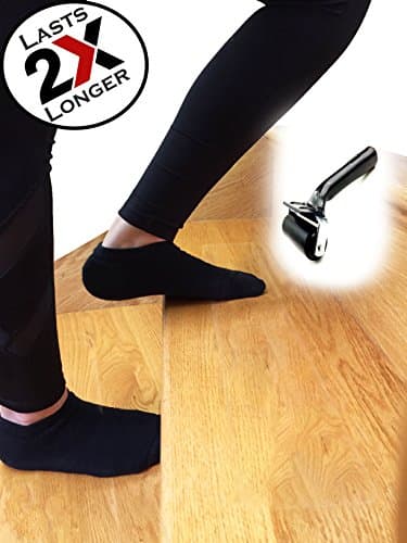 15-Pack Clear Self Adhesive Stair Treads and Roller, Extra Strong, PVC-Free, 24"x4" Anti Slip Tape, Family Safety for Kids, Elders and Pets, Easy Installation KIT, Indoor and Outdoor by A1 Gear