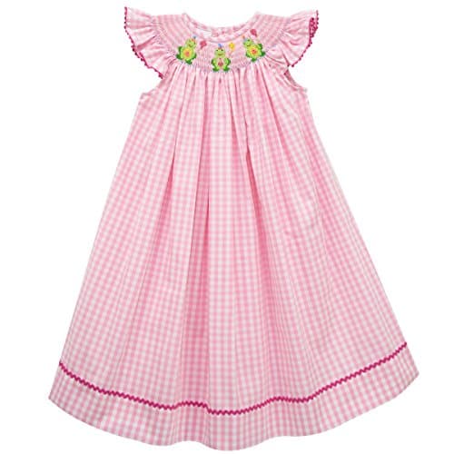 Birthday Frogs Smocked Angel Wing Bishop