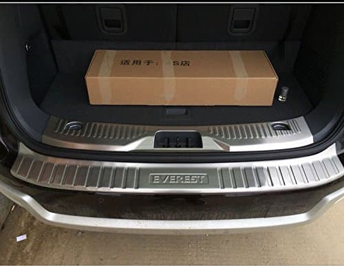 Totrade Stainless Steel Inter+Outer Rear Bumper Sill Protector Plate Fit for 2015-2016 Ford Everest