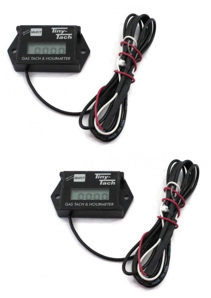 Professional Tiny Tach Hour Meter/Tachometers for RC Helicopter Heli Plane Car (2 Pack)
