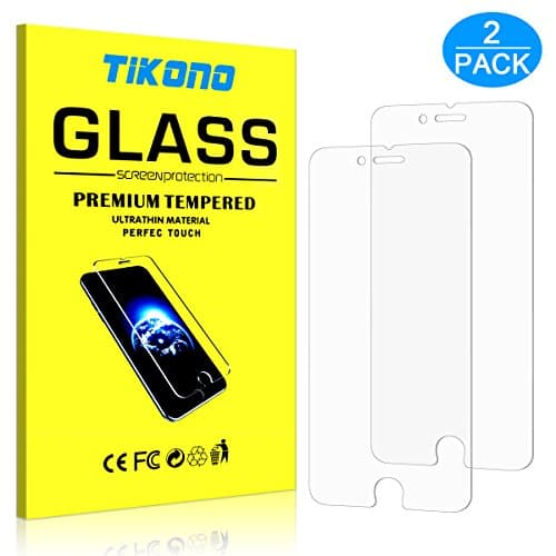 iPhone 5 5s SE 5C Screen Protector, Tikono [2-Pack] iPhone 5 5s SE 5C Tempered Glass Screen Protector for Apple iPhone 5 5s SE 5C (iPhone 5 5s SE 5C)