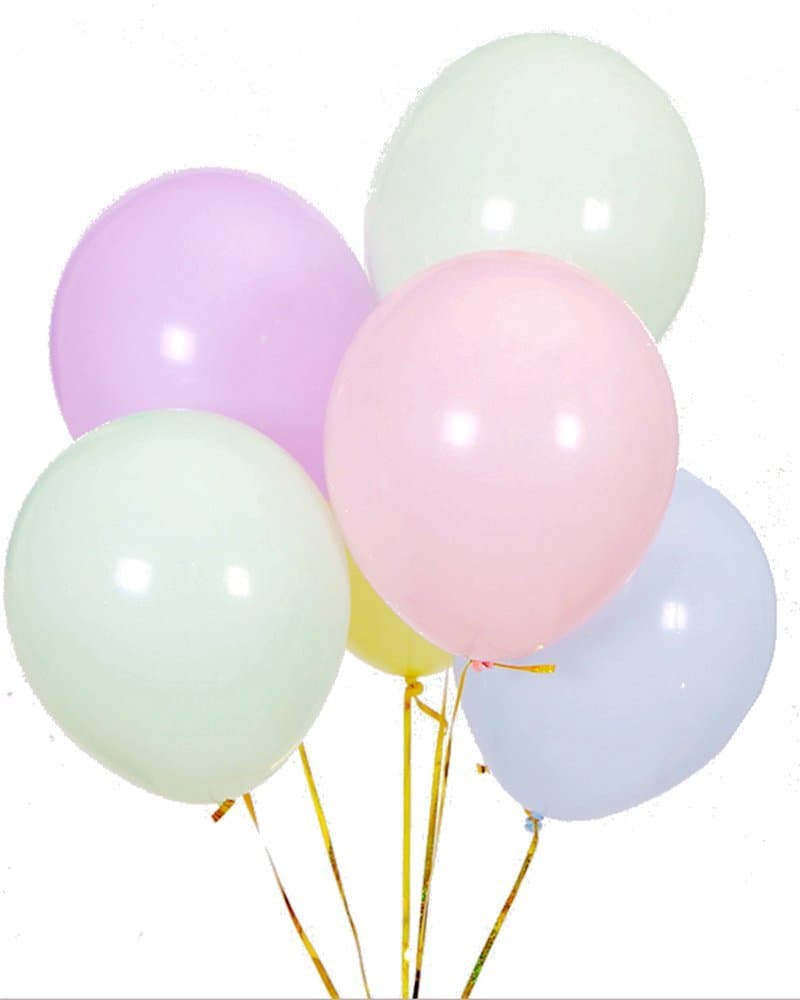 Elecrainbow 100 Pack 10 Inch 2.2 g/pc Thicken Macaron Color Balloons - Assorted Candy Color Balloons for Party, Birthday, Wedding Supplies and Decorations