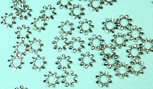 (VV #5) Stainless Steel SS External Tooth Star Lock Washers #6 Qty 100