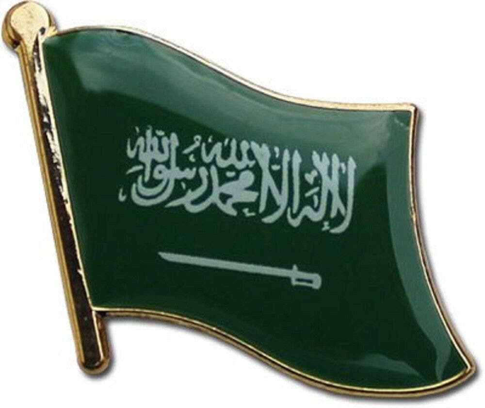 Lapel pin for Motorcycle Accessories Studs for Clothes Wholesale Pack of 12 Saudi Arabia Country Flag Bike Hat Cap Lapel Pin