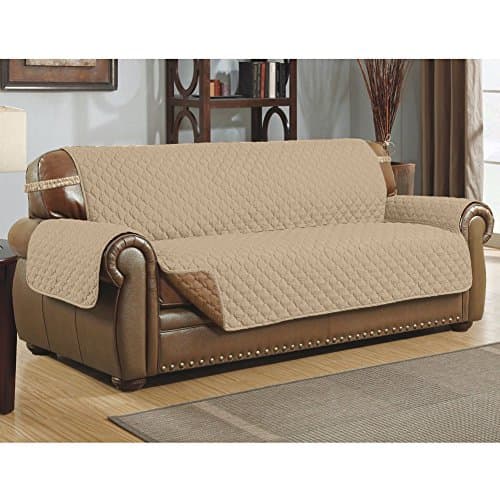 Gohunter Premium Quality Sofa Couch Cover Protector Waterproof for Pets Cat Dog Kids Slipcover Set Non-Slip Furniture Protector (Sofa/Couch:66" 75", Beige)