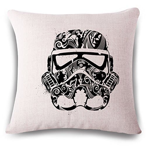 Star Wars Clone Trooper Printed Cotton Linen Decorative Throw Pillow Case Sofa Home Decor Cushion Cover