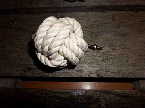 Rope Drawer Knob Pull Knotted Monkey Fist Nautical Decor Nursery