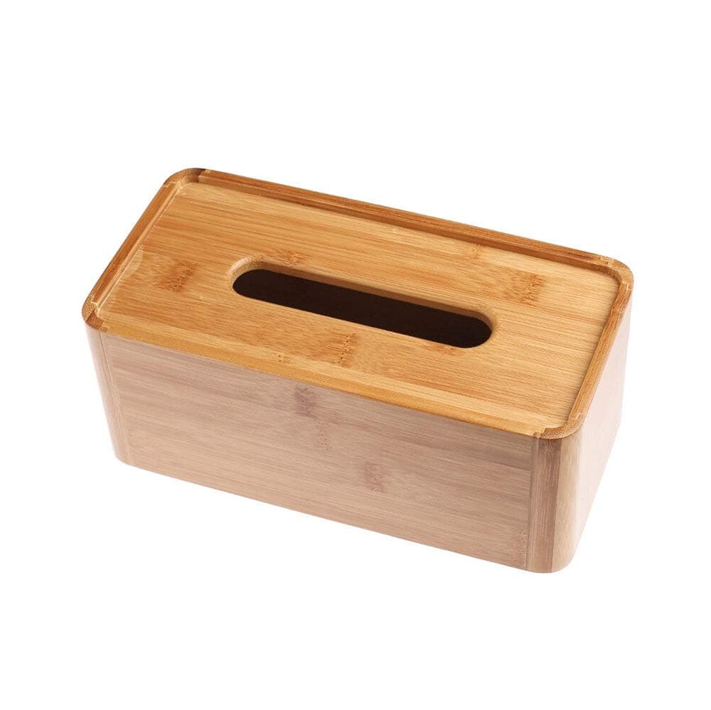 YLING Tissue Box Solid Wood Paper Storage Box Home Living Room Coffee Table Desktop Napkin Tray Dining Table Office Paper Box Simple Tissue Storage Box