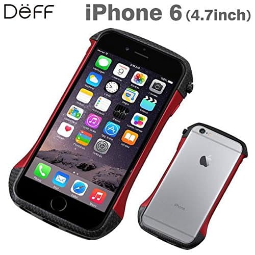 Deff Cleave Hybrid Super Strong Bumper for iPhone 6 (Carbon Red)