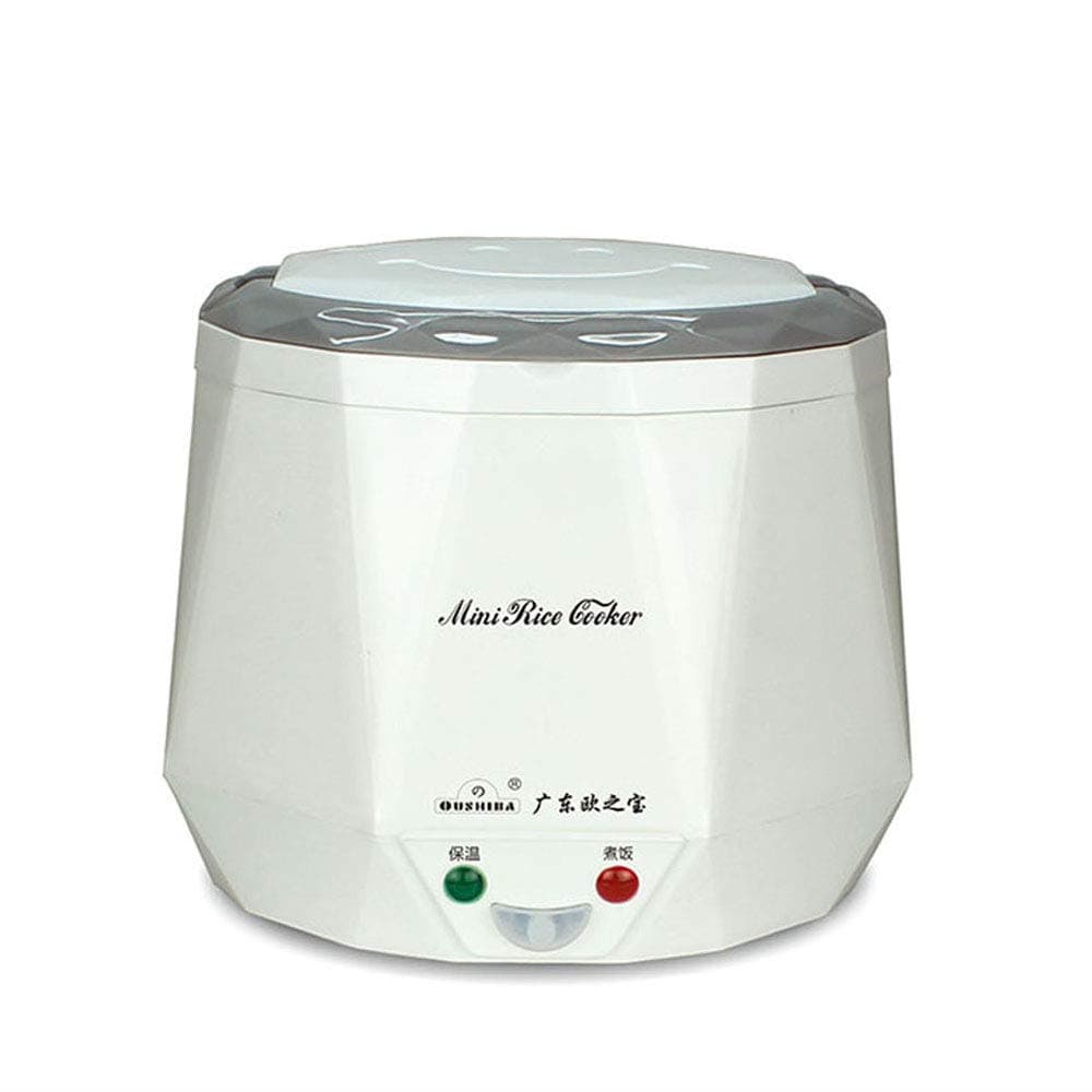 1.3L Non-Stick Automatic Mini Rice Cooker, Electric Lunch Box, 12V for House (12V for CAR, White) [Energy Class A]
