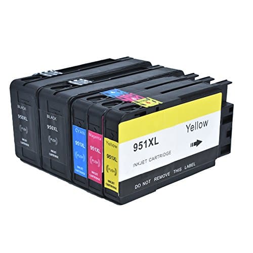 BABU Compatible Ink Cartridges Replacement for HP 950 951XL Work for HP Officejet PRO 8600 8610 8620 8630 8100 8640 8660 8615 8625 251dw 271dw 276dw Printer (1set+1black)